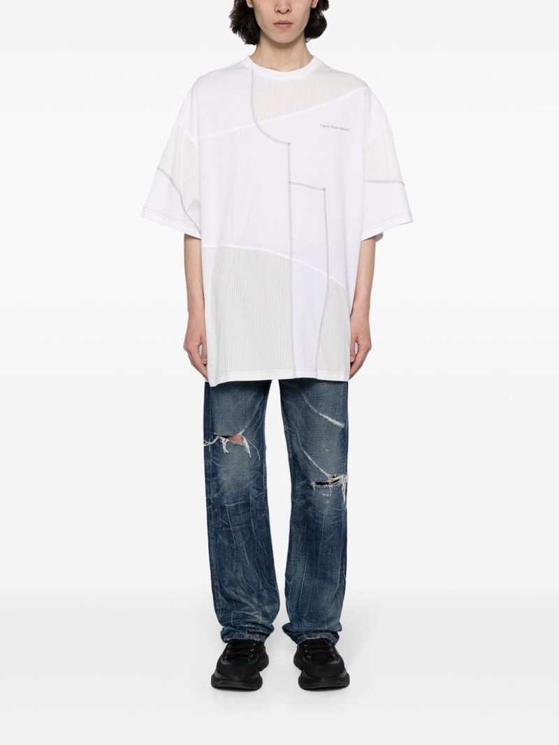FENG CHEN WANG panelled cotton T-shirt outlook