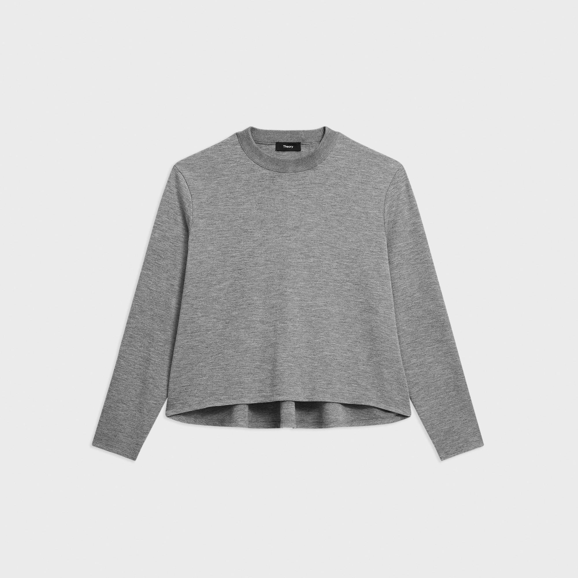 A-Line Sweatshirt in Double-Knit Jersey - 1