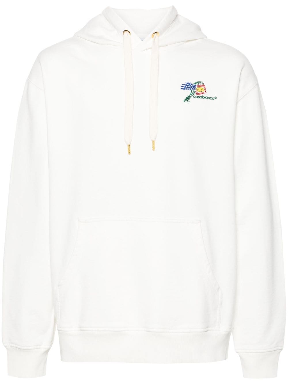 Croquis De Tennis logo-embroidered hoodie - 1