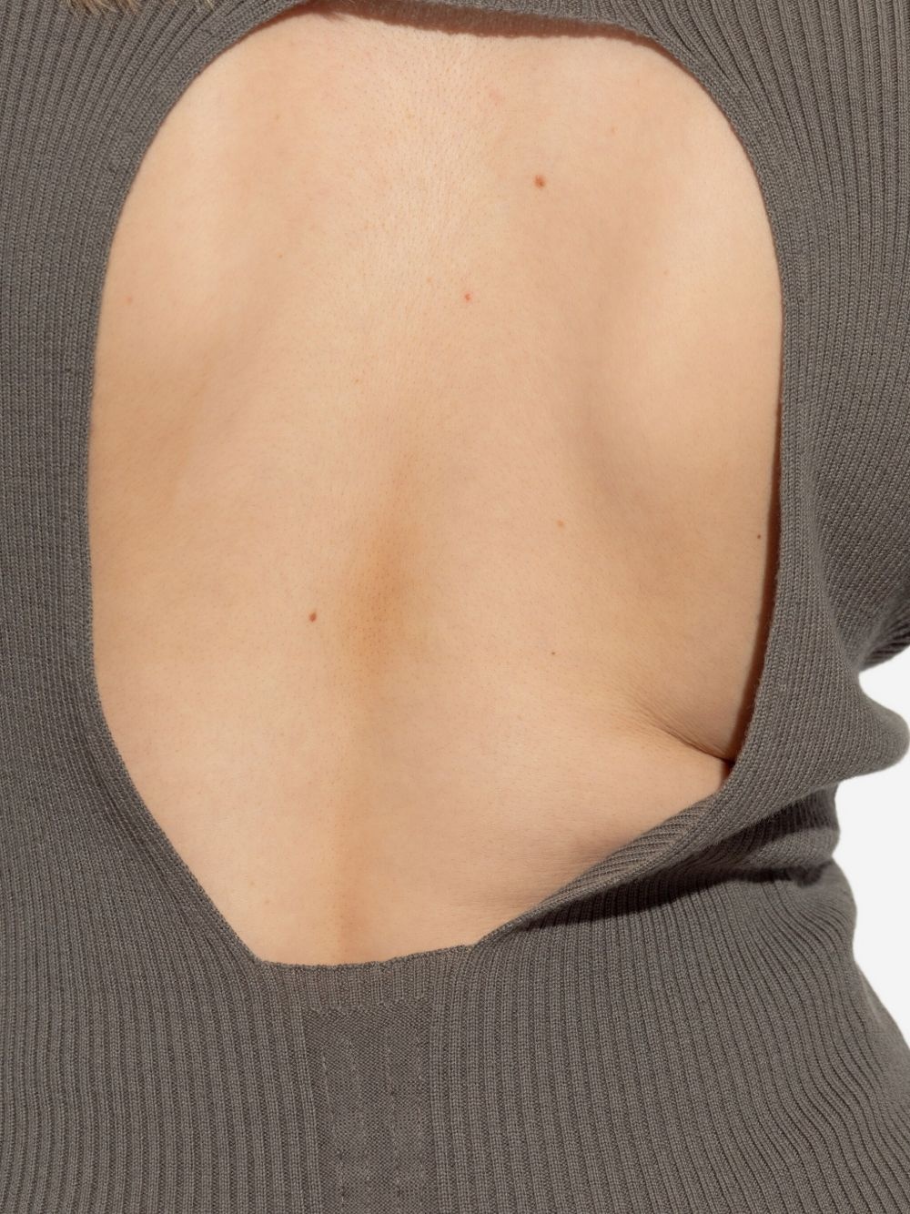 ribbed open-back sweater - 5