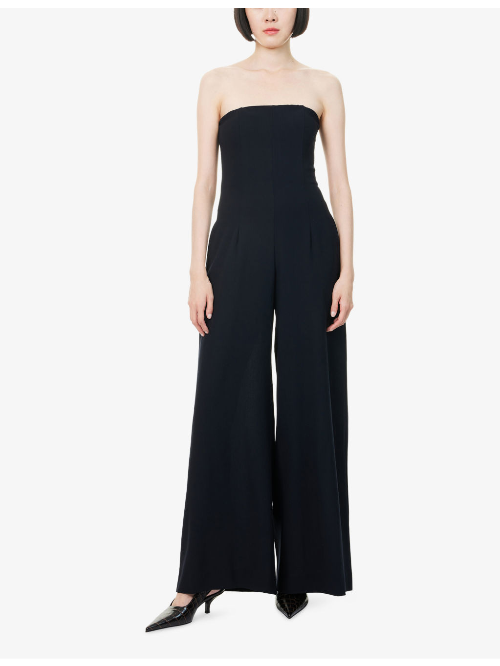 Jade Strapless Wool Jumpsuit - 3