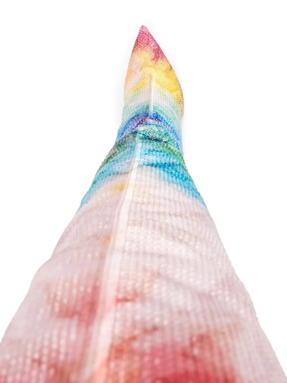 tie-dye print thigh high boots - 4