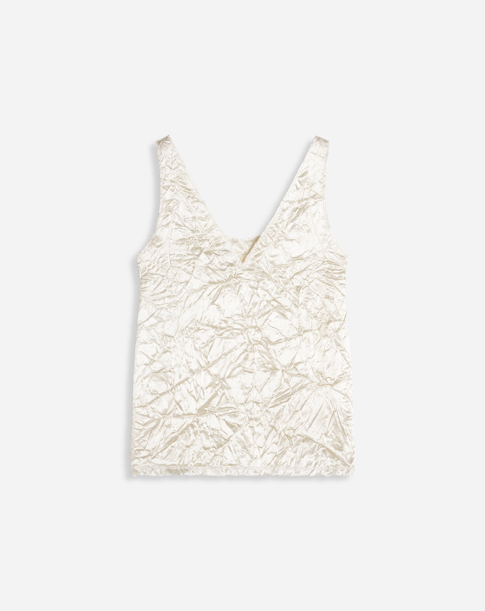 CRINKLED SATIN TANK - 2