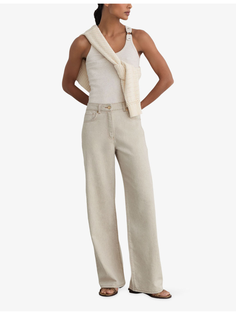 REISS Febe Wide-Leg High-Rise Jeans outlook