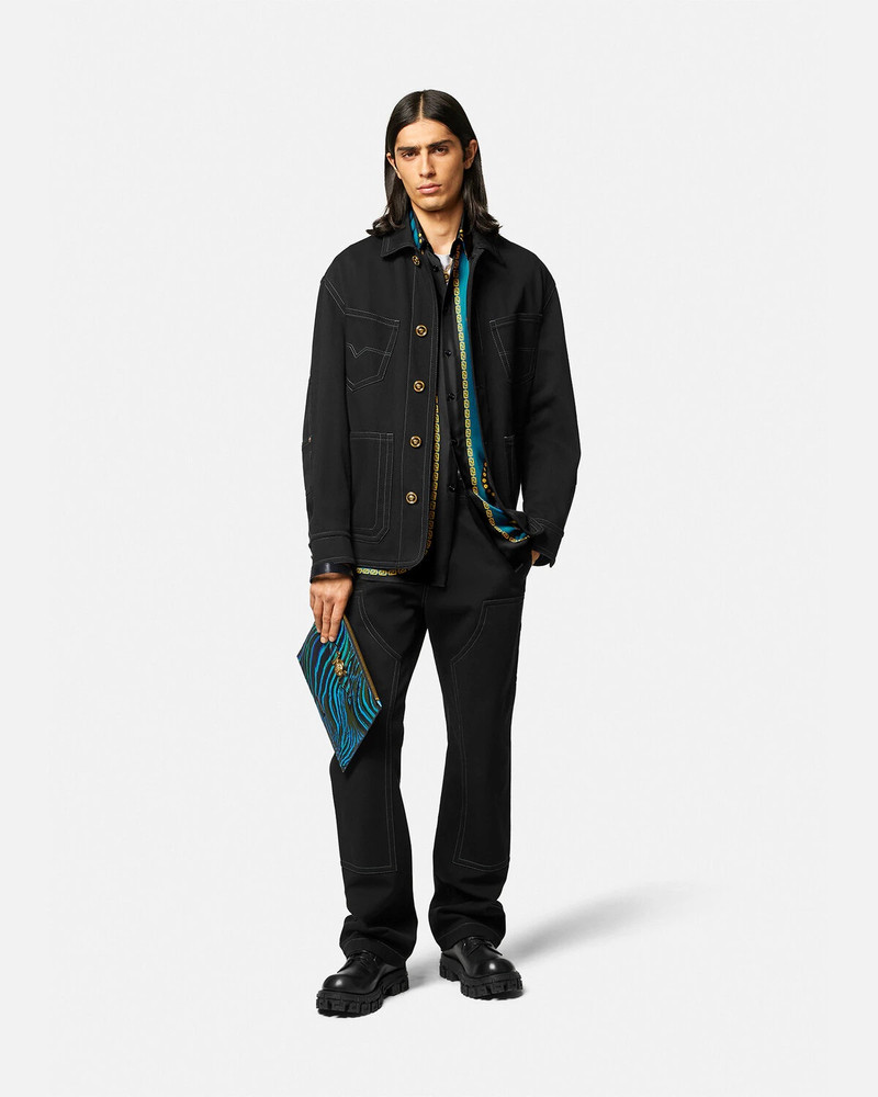 VERSACE Medusa Saddle Silk Shirt outlook