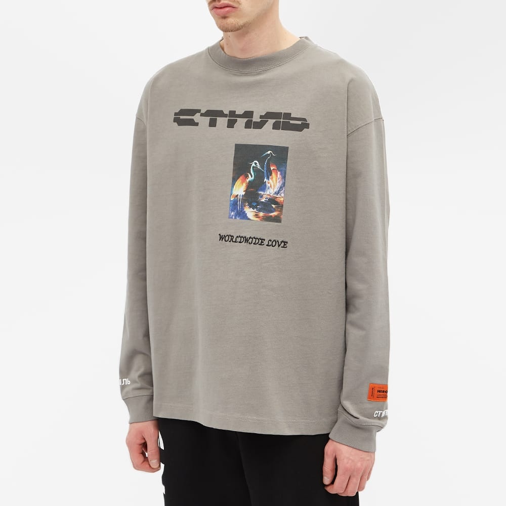 Heron Preston Long Sleeve WWL Heron Tee - 3