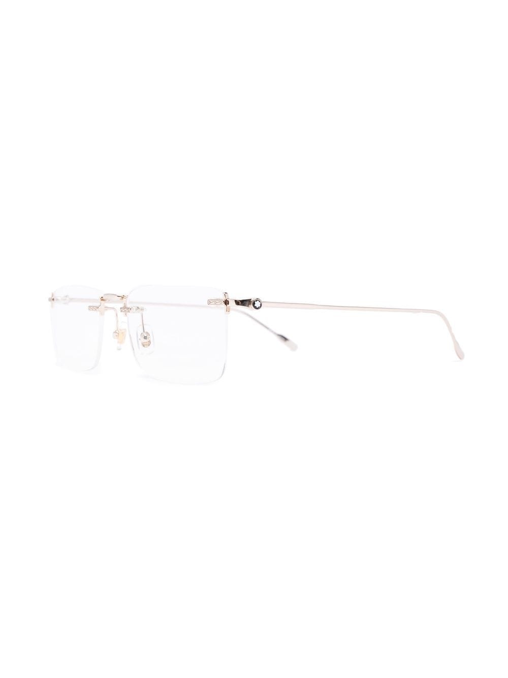 rimless square-body glasses - 2