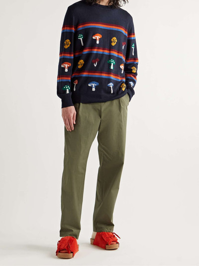 The Elder Statesman Intarsia Cashmere Sweater outlook