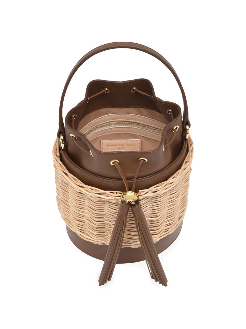 tassel wicker siënna bucket bag 3
