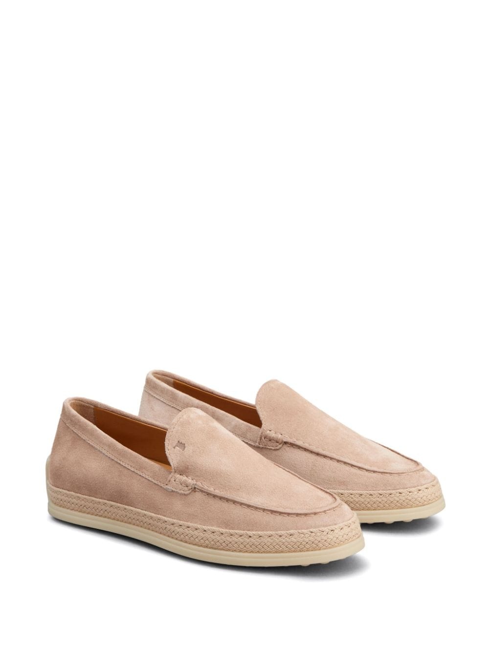 logo-debossed leather espadrilles - 2