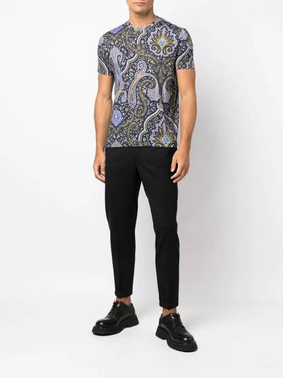 Etro cotton paisley-print T-shirt outlook