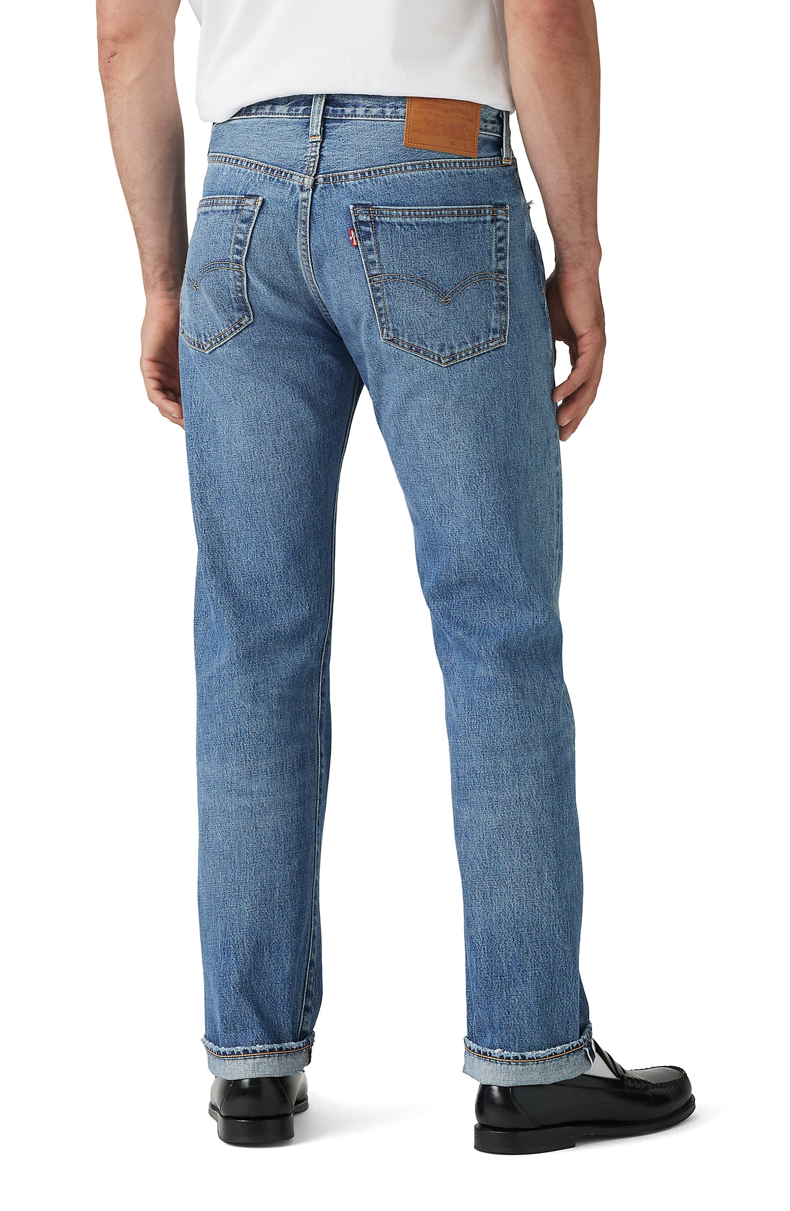 levi's 501® Original Straight Leg Selvedge Jeans in Feeling Powerful Selvedge at Nordstrom - 2