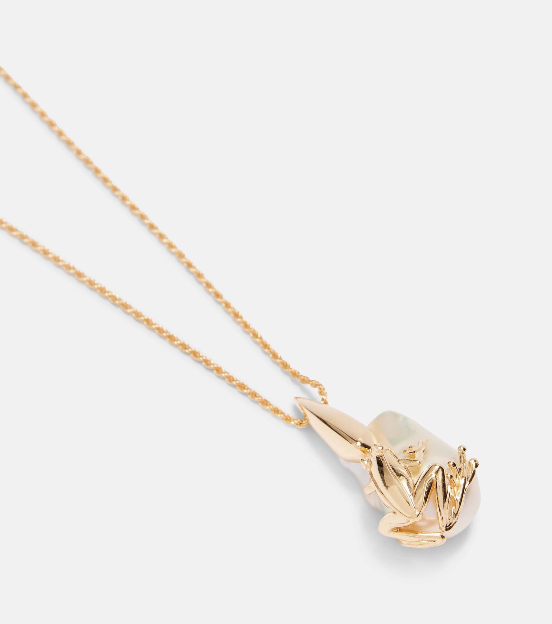 Rana embellished gold-plated necklace - 4