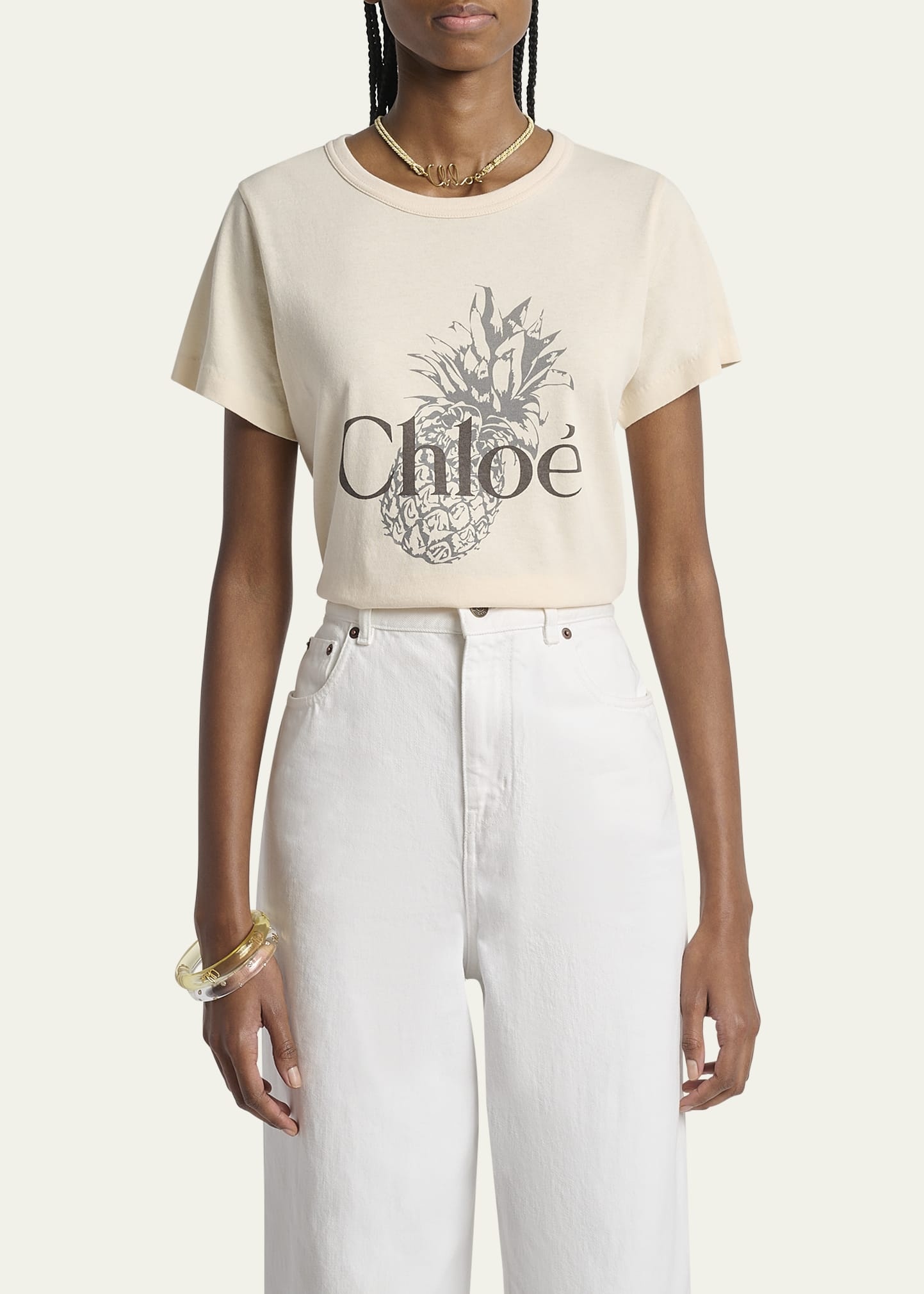 Pineapple Logo Cotton Jersey Tee - 4