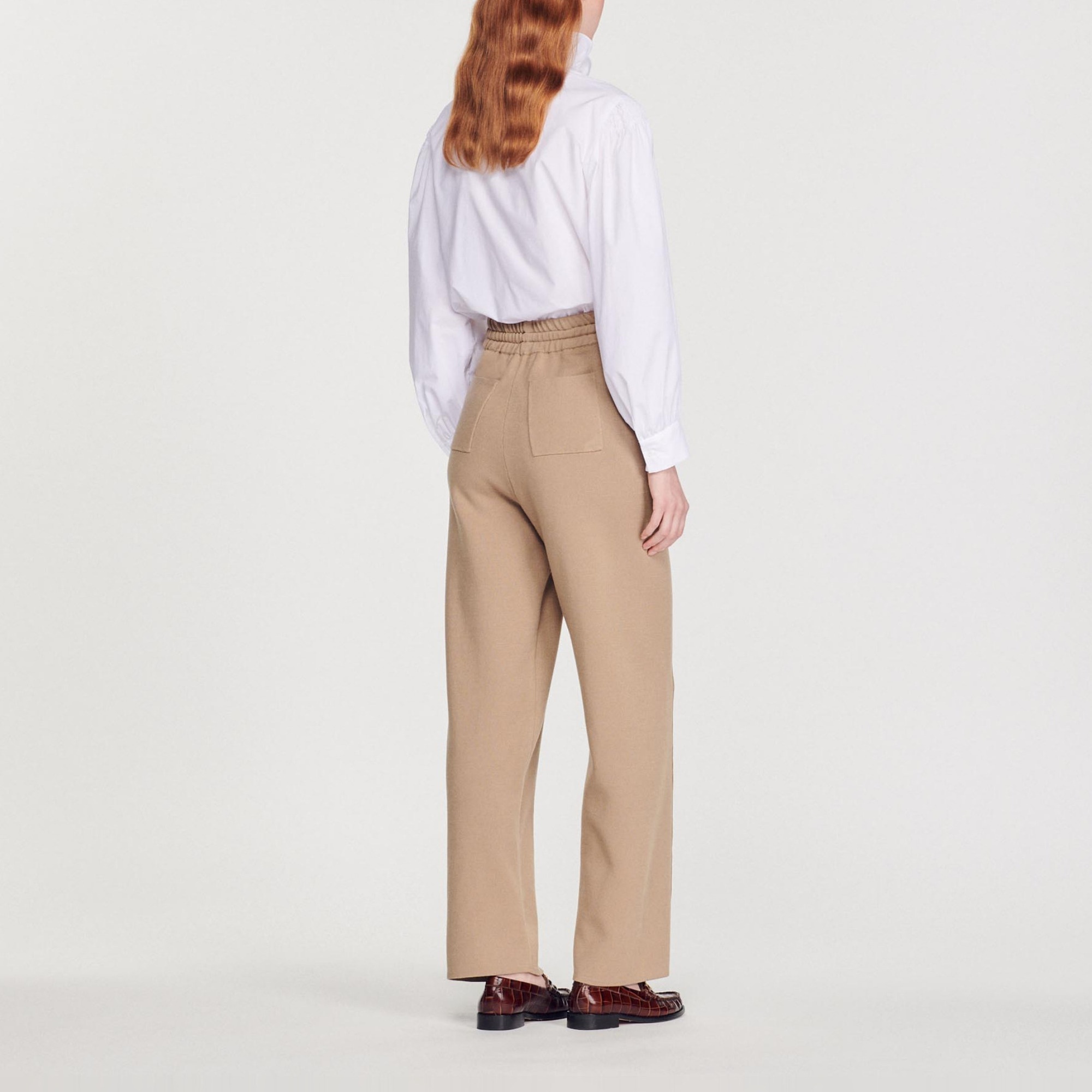 Knitted straight-leg pants - 5