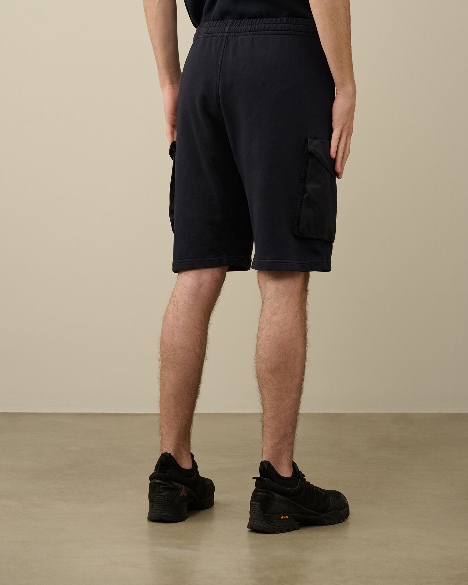 Cotton Fleece Mixed Cargo Shorts - 3