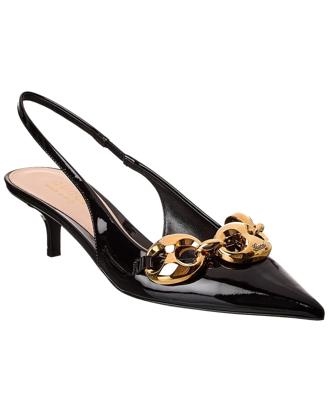 Gucci Marina Patent Slingback Pump - 1