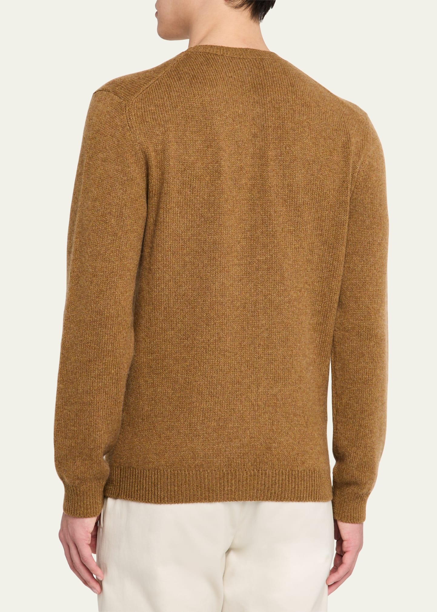 Men's Fobello Baby Cashmere Crewneck Sweater - 3