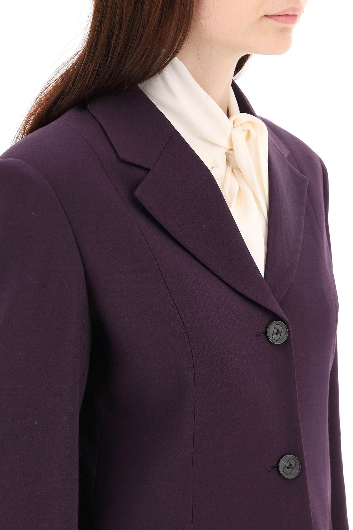 WOOL AND SILK COUTURE BLAZER - 5