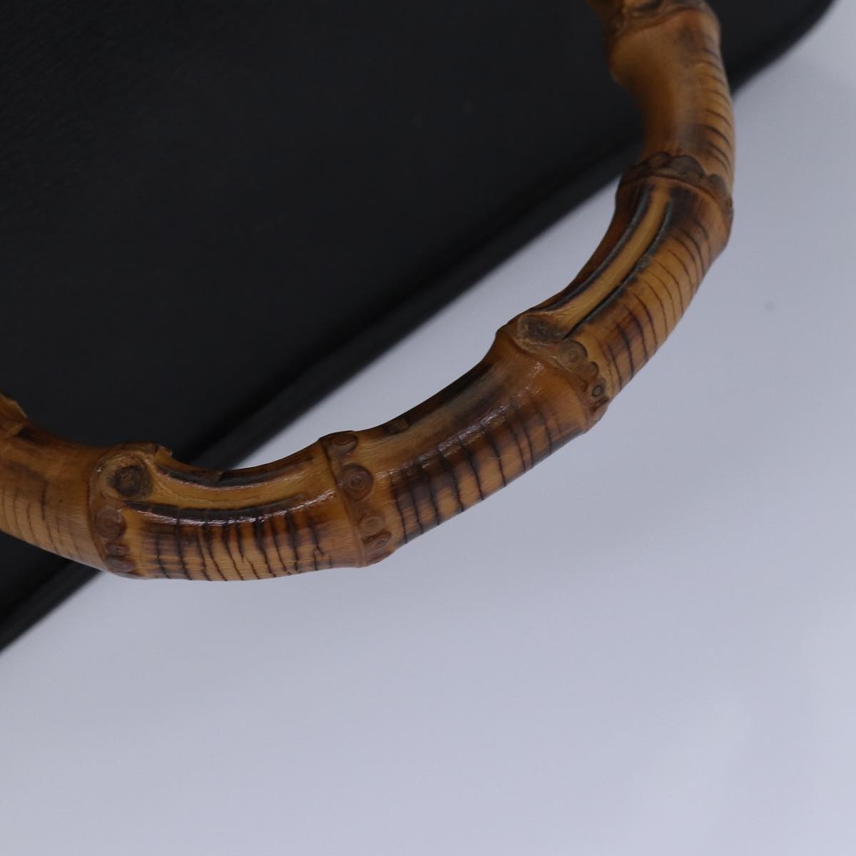 GUCCI Bamboo Vanity Hand Bag Leather Black 013 2122 013 2122 - 7