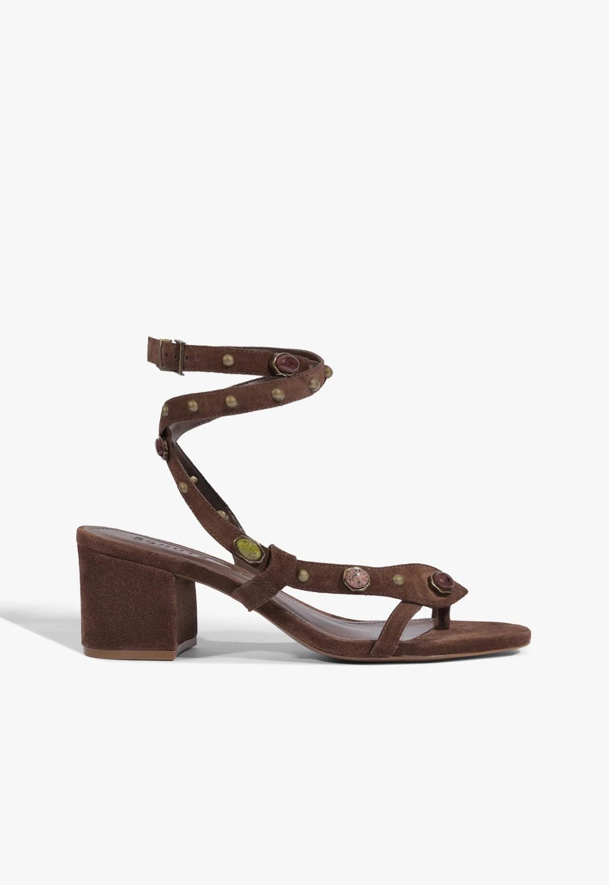 Cleo Beaded Leather Suede Sandal - 1
