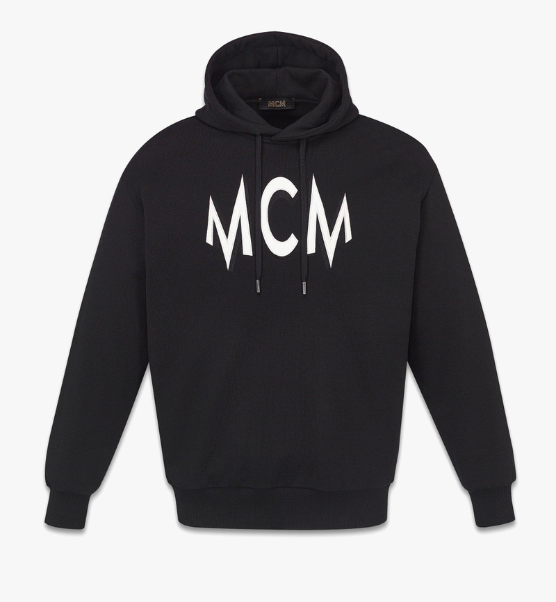 Floral Print Logo Hoodie in Organic Cotton - 1