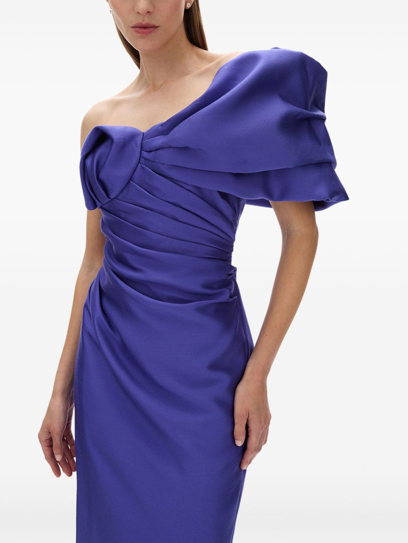 Marlo ruched off-shoulder gown 5