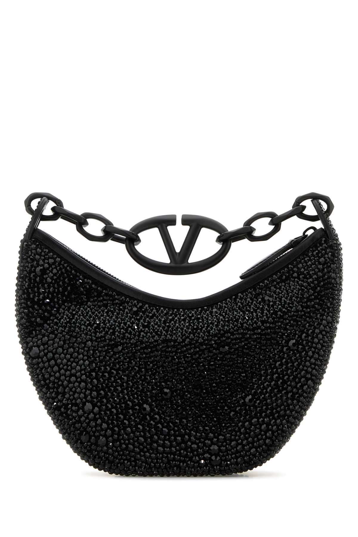 Valentino Garavani Women Embellished Leather Hobo Vlogo Moon Handbag - 3