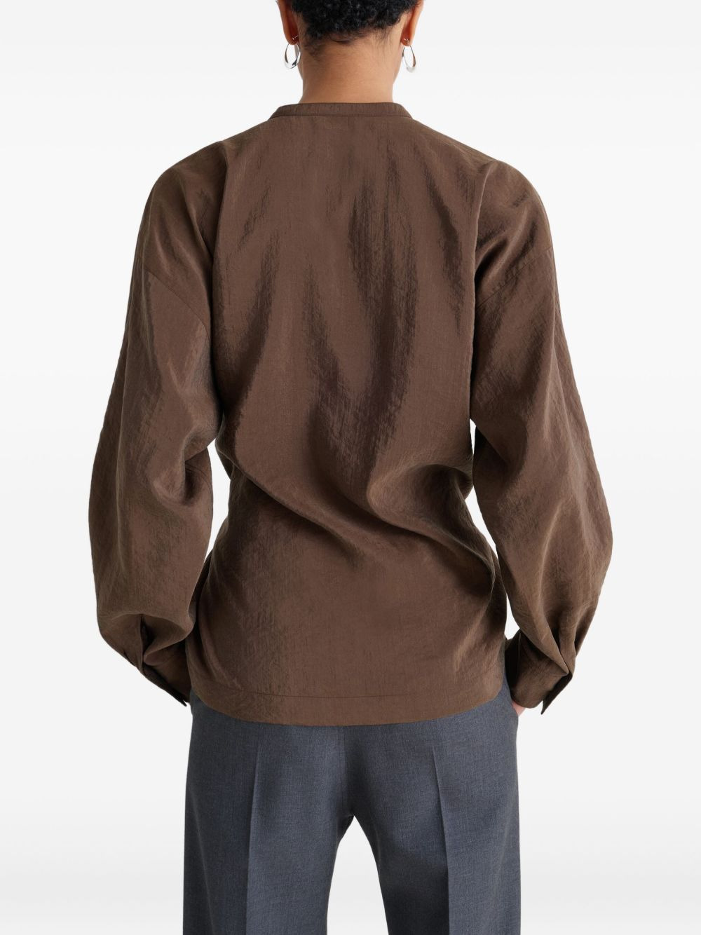 twisted pleat blouse - 4