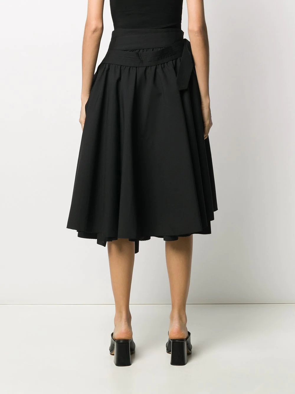 layered wrap skirt - 4