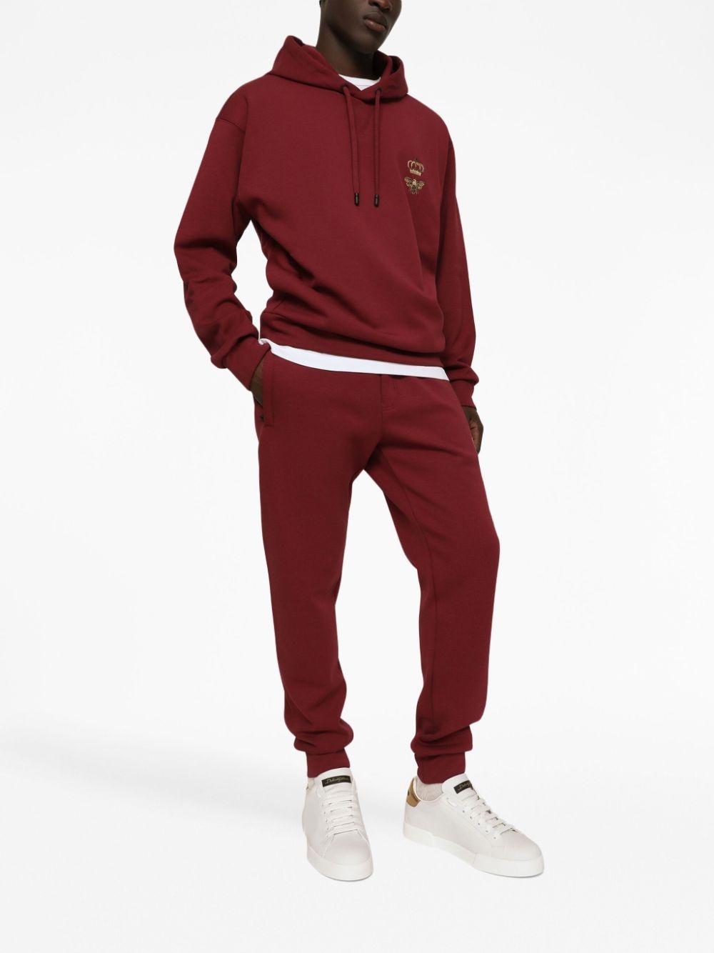 logo-embroidered pullover hoodie - 2