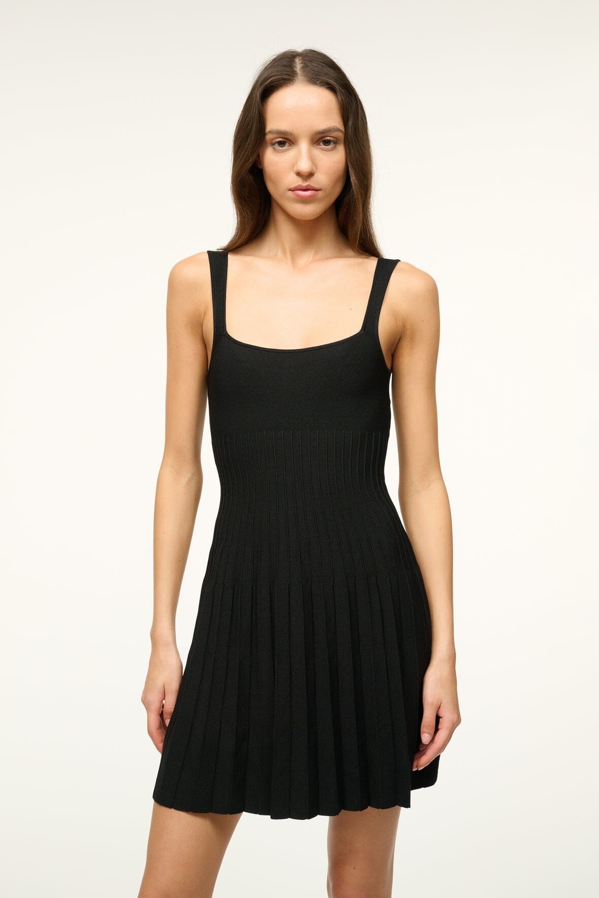 STAUD MINI ELLISON DRESS BLACK - 4