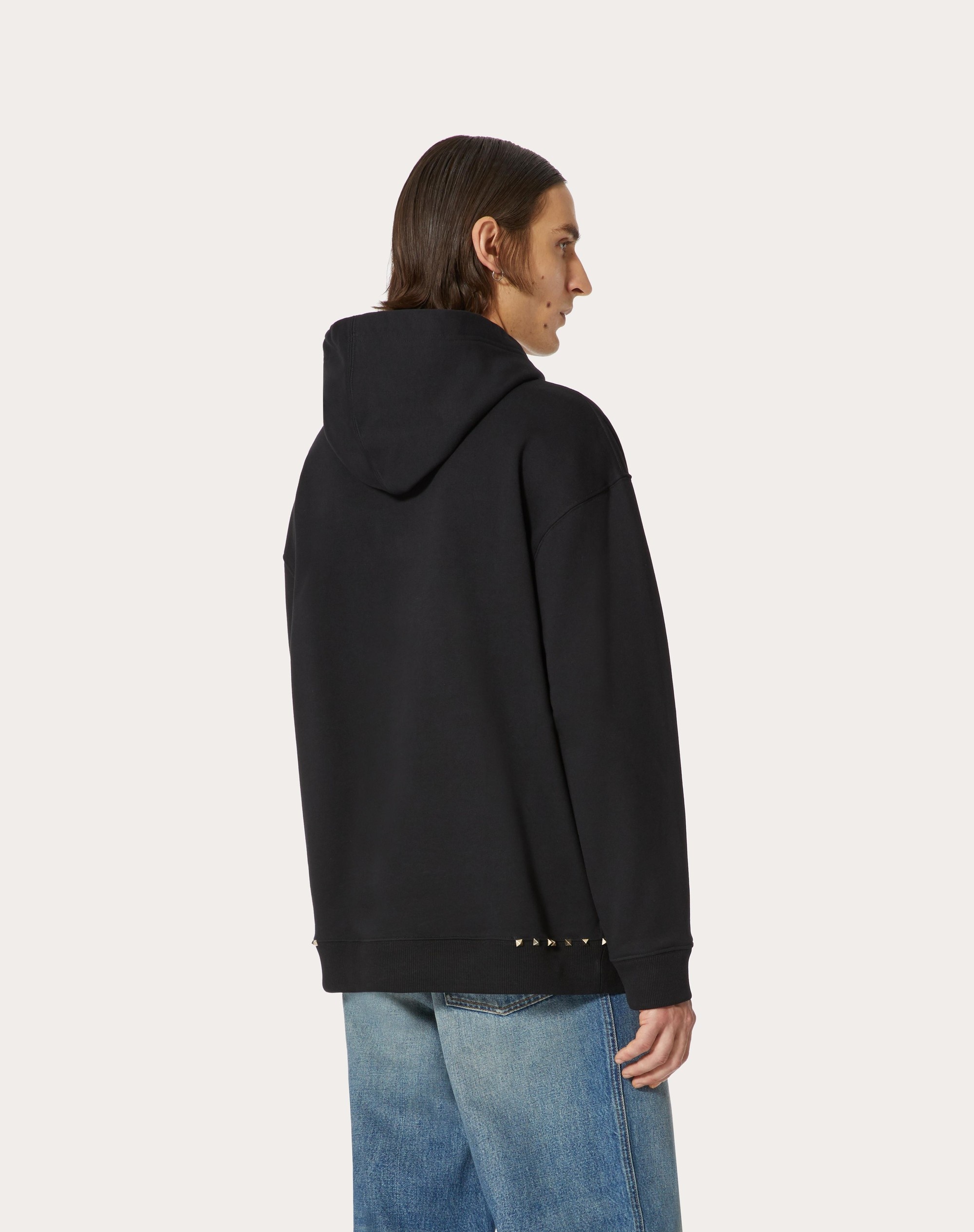 VALENTINO GARAVANI ROCKSTUD PET CUSTOMISABLE UNISEX HOODED SWEATSHIRT - 7