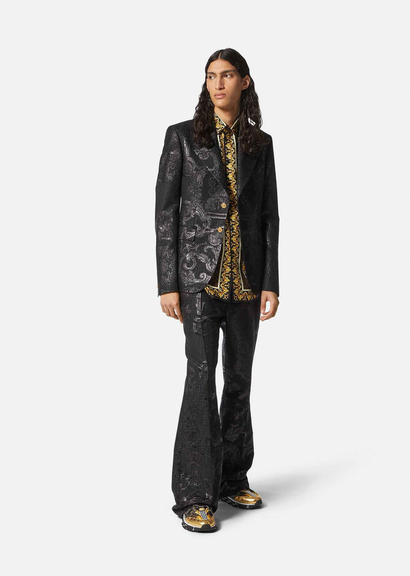 VERSACE Fendace Gold Baroque Shirt outlook