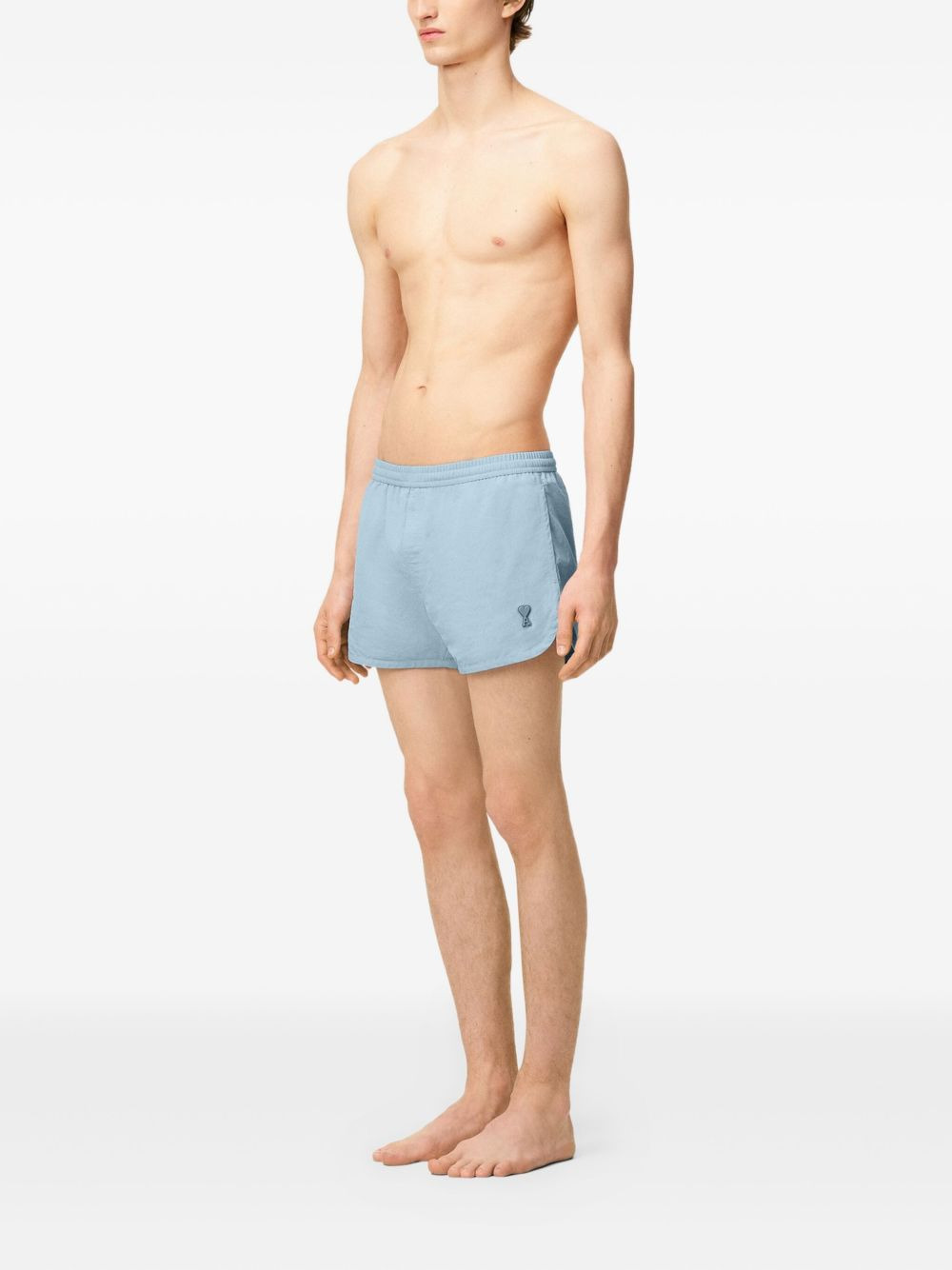 logo-patch swim shorts - 3
