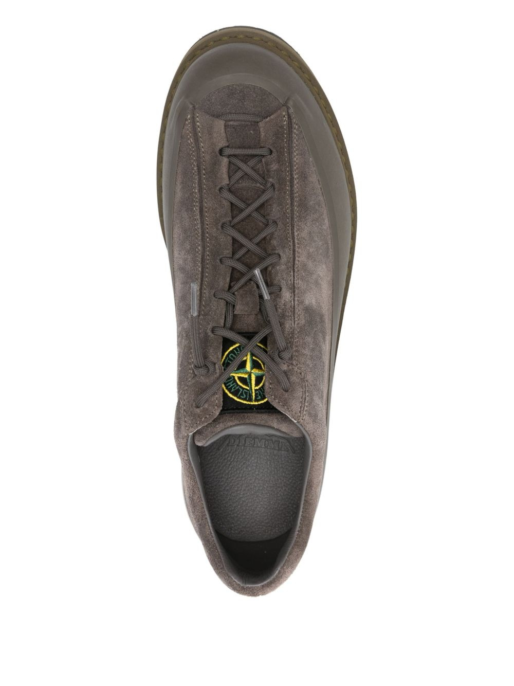 lace-up suede sneakers - 4