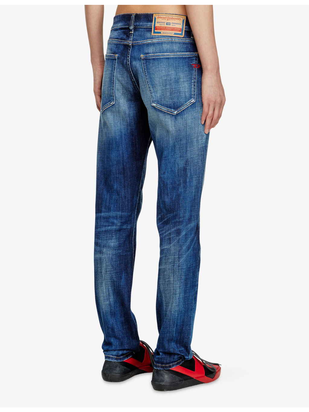 2019 D-Strukt Slim-Leg Stretch-Denim Jeans - 4