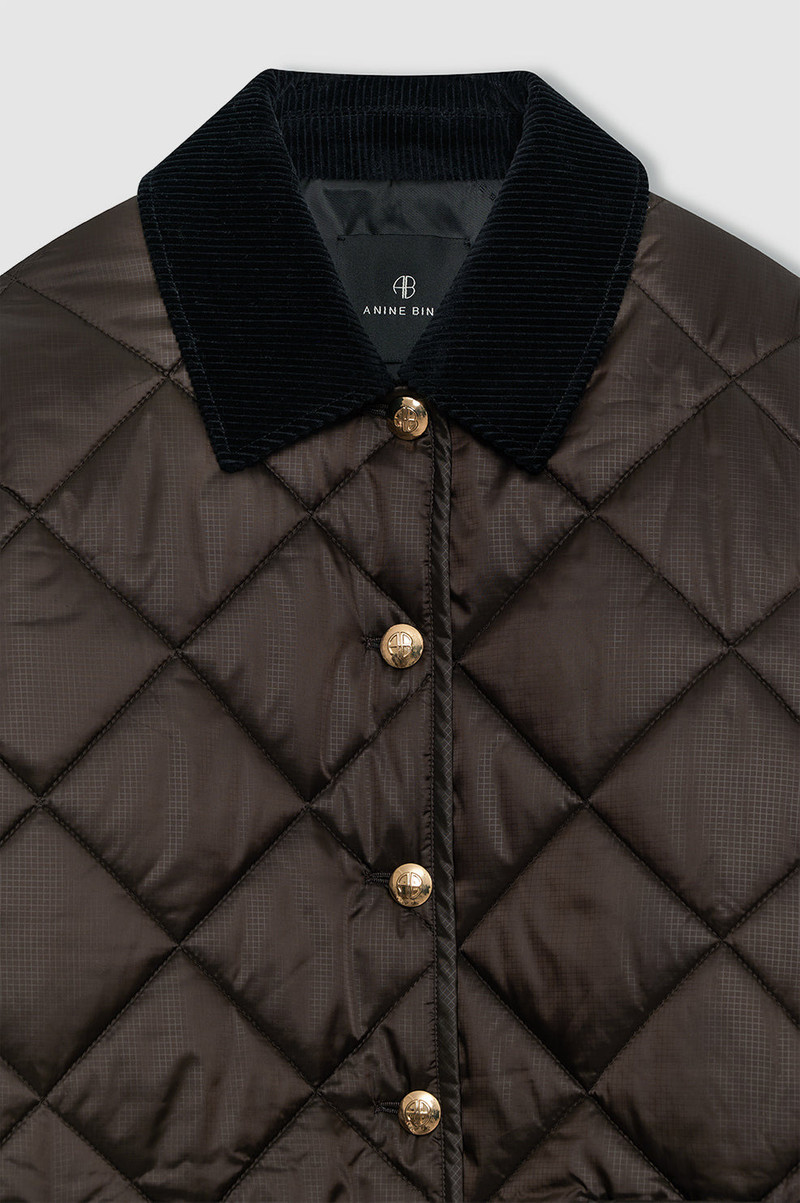 Luca Padded Jacket - Deep Brown 4