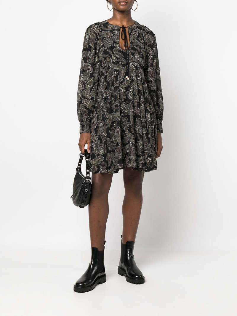 MICHAEL KORS paisley-print long-sleeve dress outlook