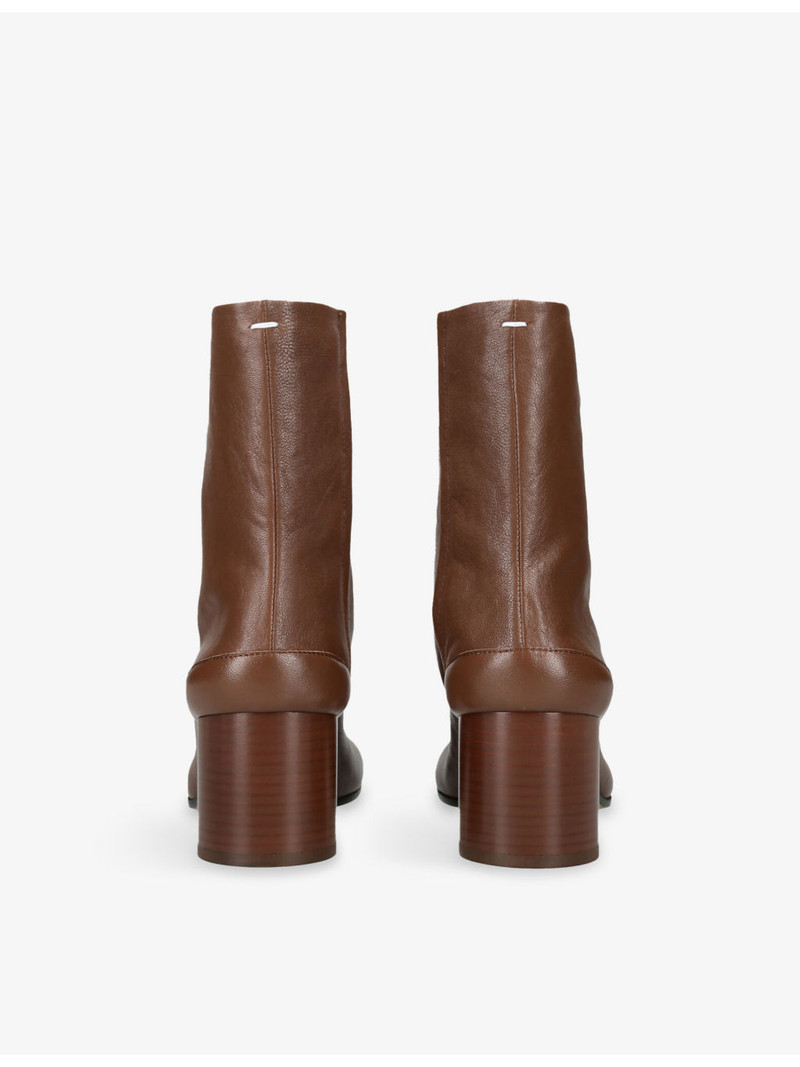 Maison Margiela Tabi 60 Leather Ankle Boots outlook