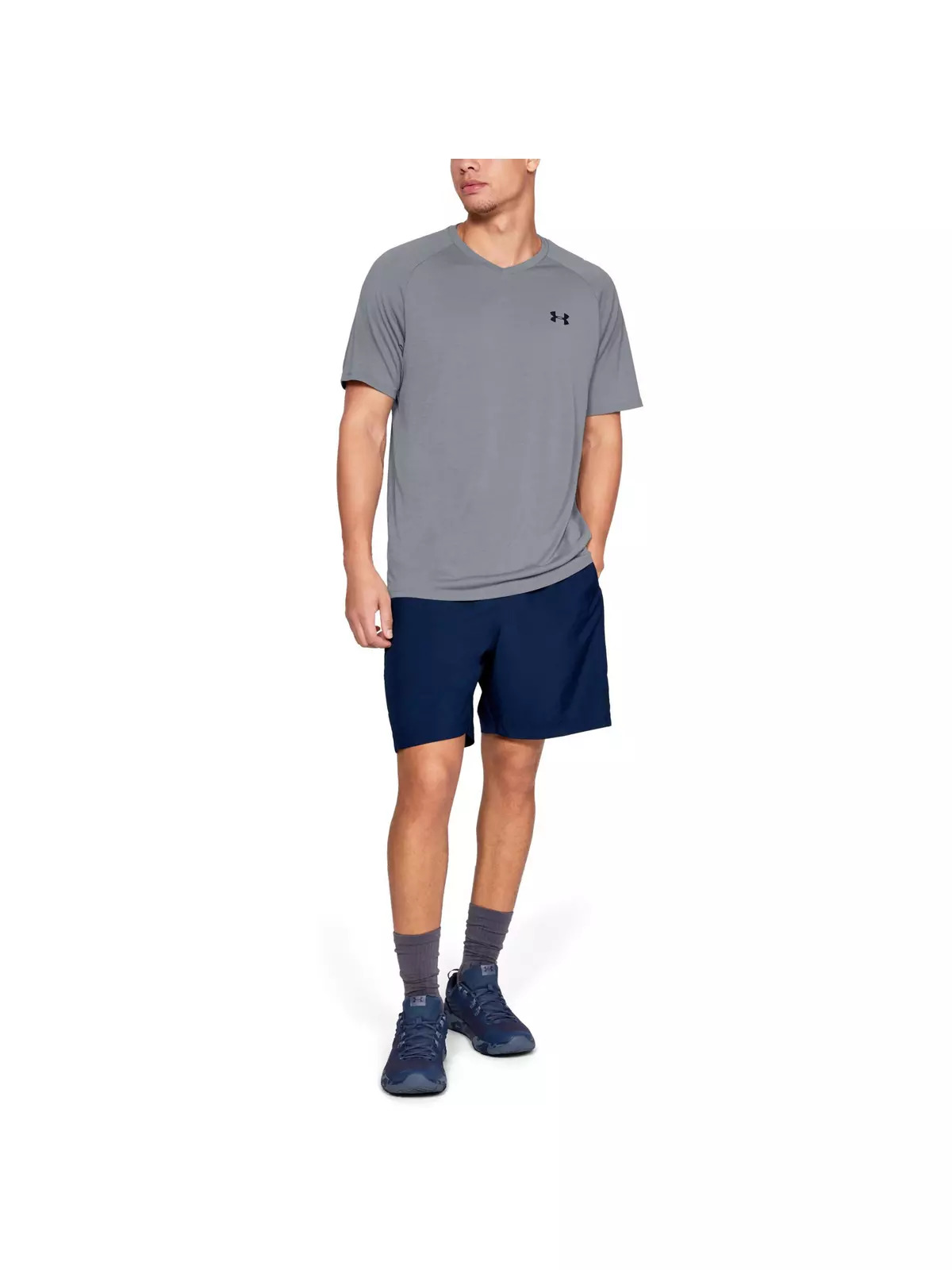 Men's Tech 2.0 V-Neck Steel Tee - 6