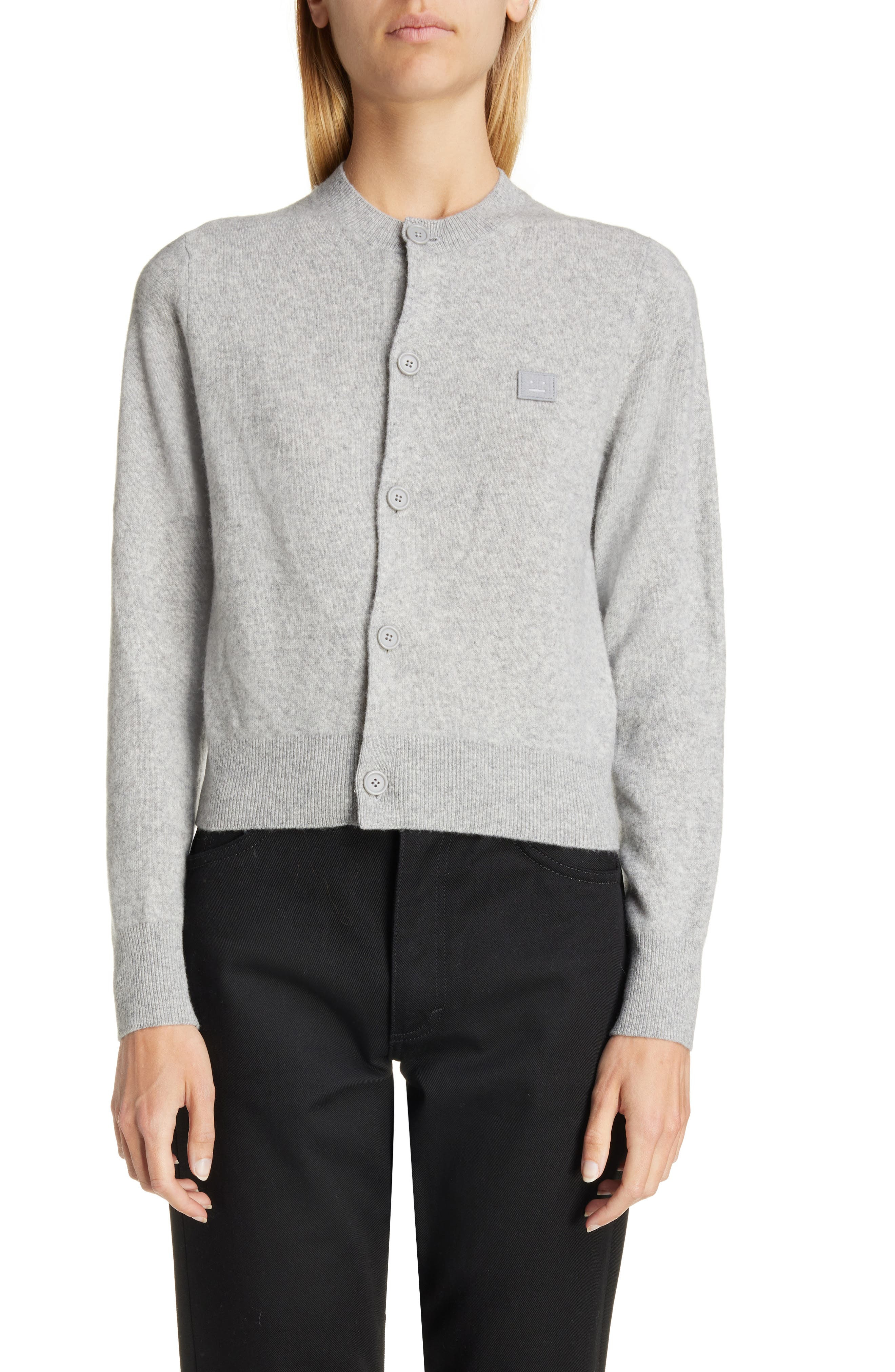 Keva Face Patch Wool Cardigan - 1