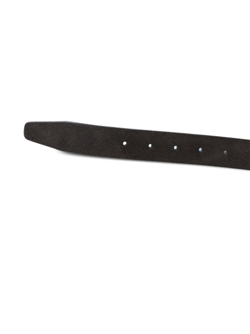Brioni suede buckle belt outlook