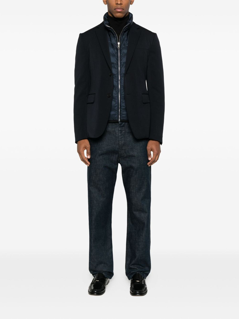 Prada zip-up padded blazer outlook