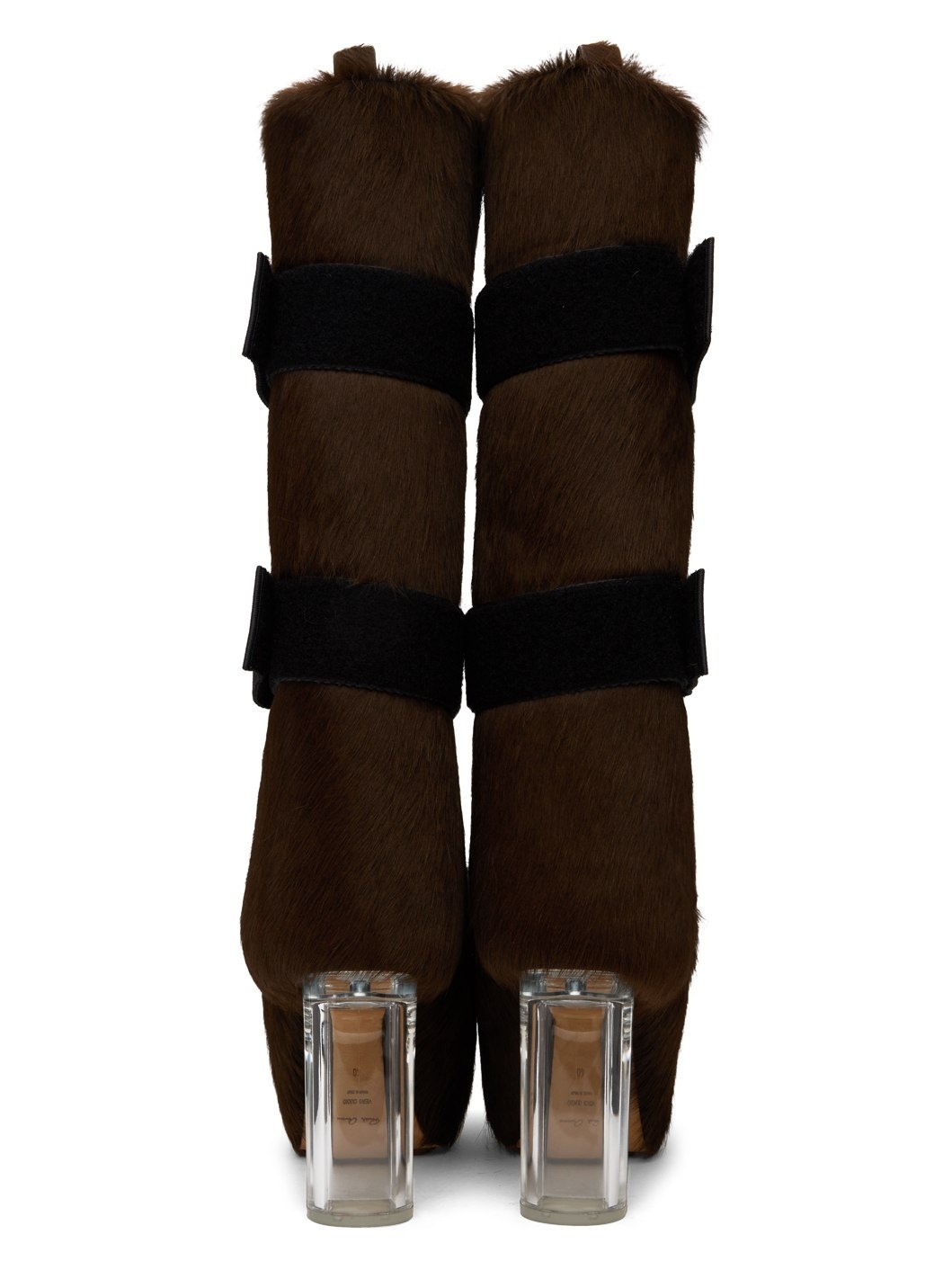 Brown Splint Platform Boots - 2