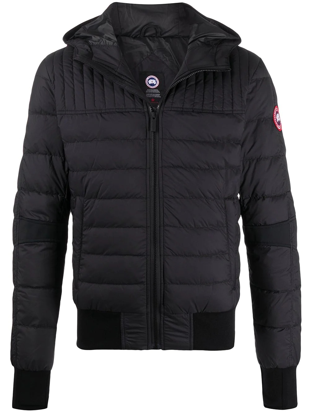 long sleeve fitted puffer jacket - 1