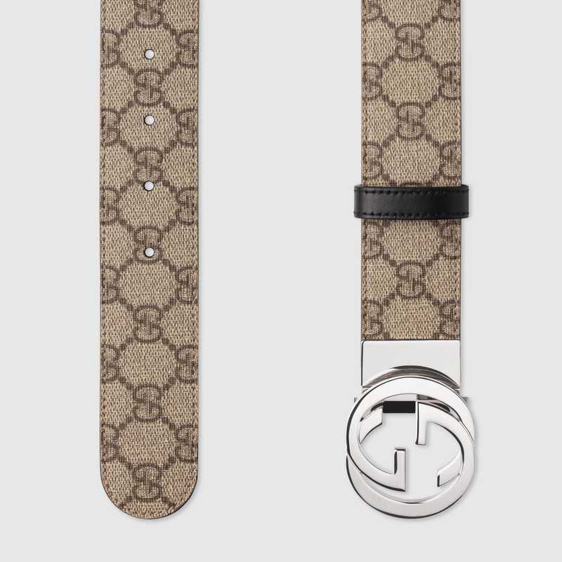 GUCCI Reversible GG Supreme belt outlook