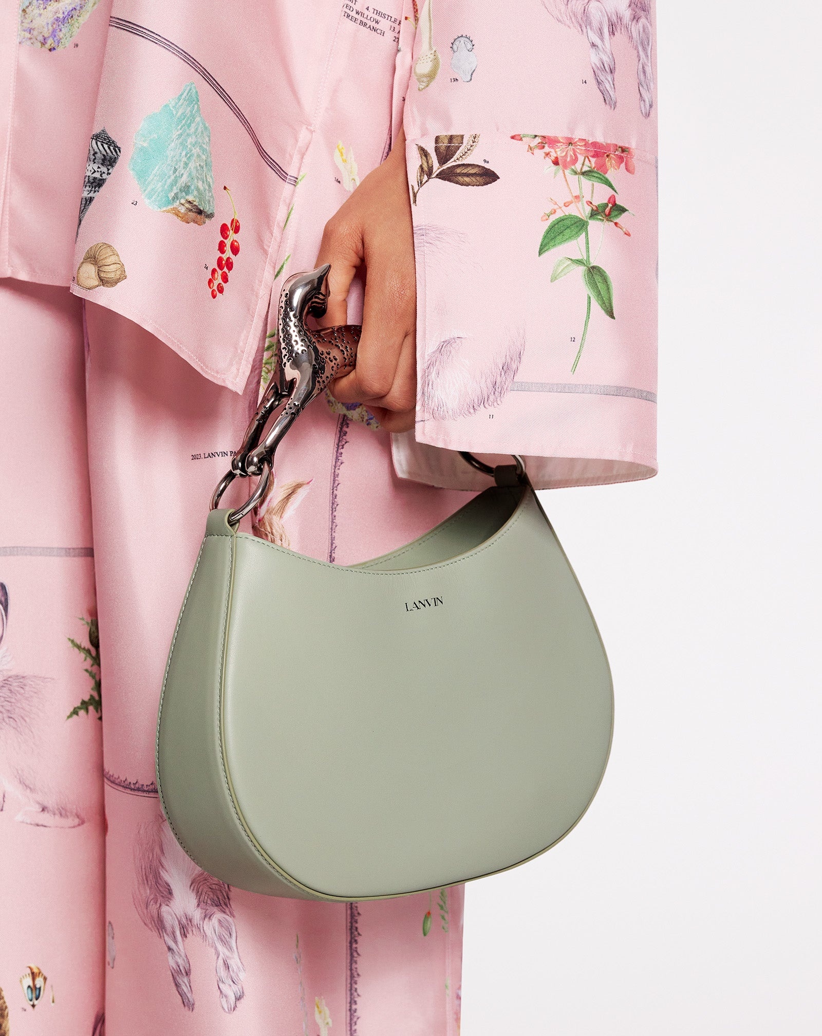 LEATHER PM HOBO CAT BAG - 2