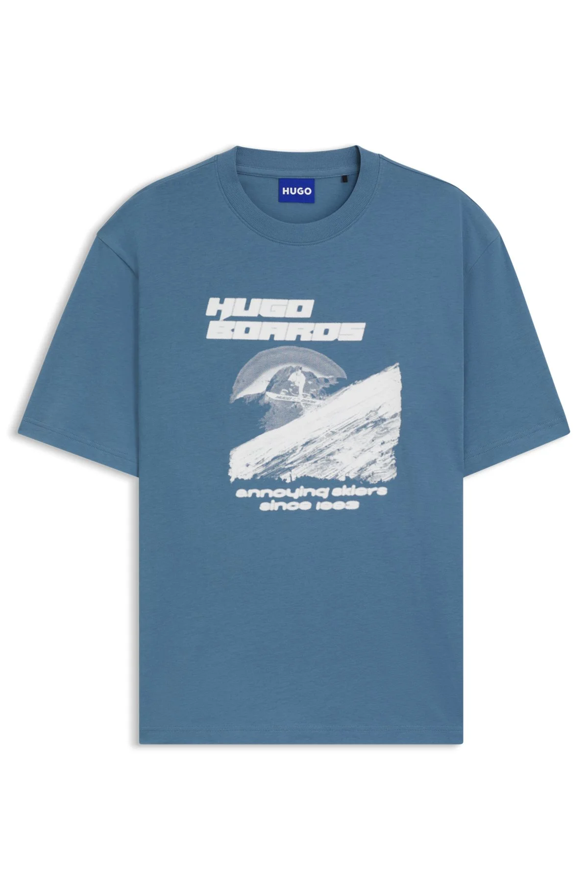 COTTON-JERSEY TOP WITH MIXED-PRINT ARTWORK - 1