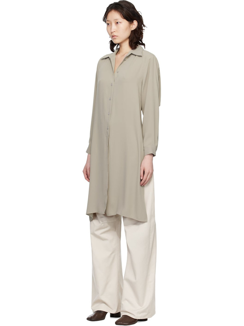 MM6 Maison Margiela Taupe Dual-Wear Shirt outlook